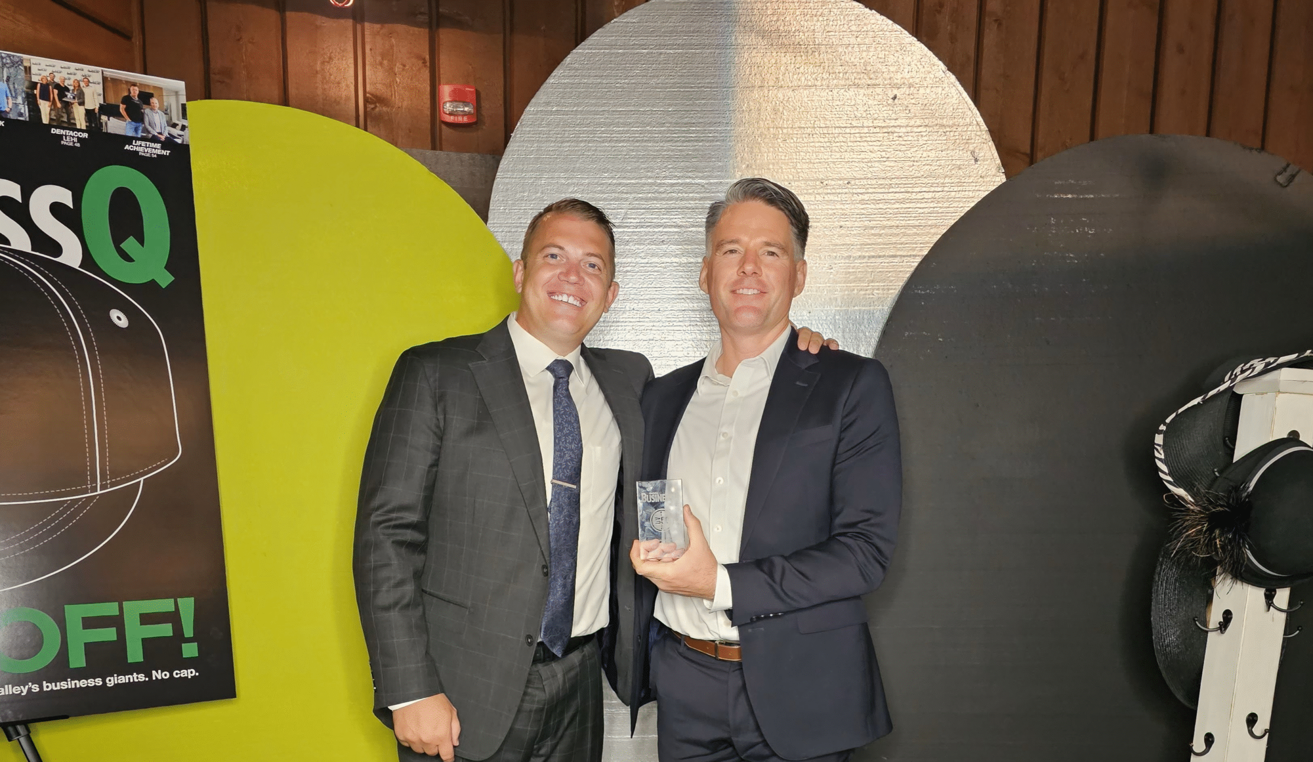 Dave and Shane at a business conference for hyper growth businesses.