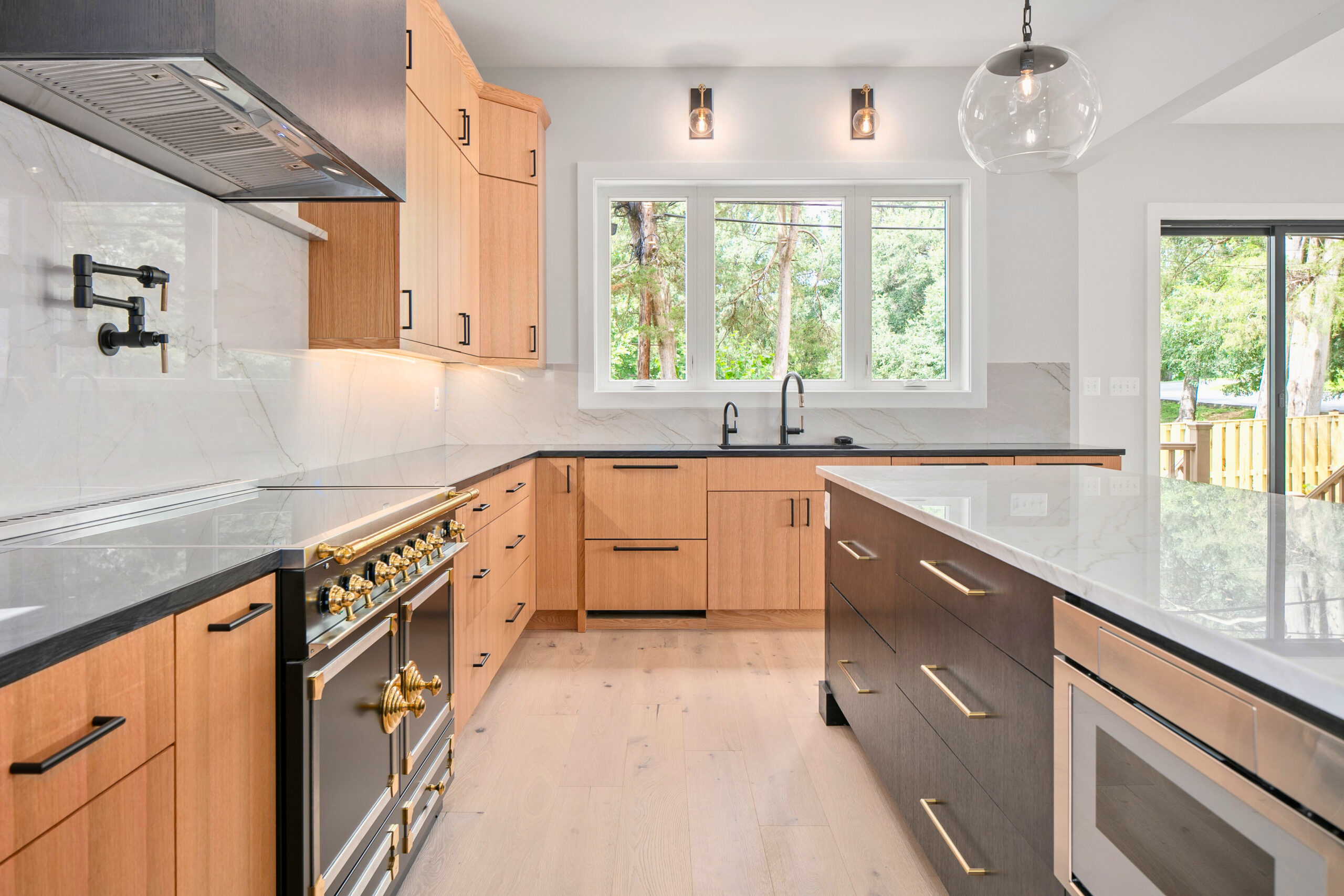 Photo of an August Homes kitchen layout.